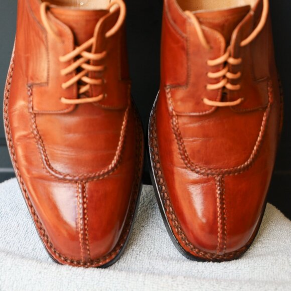 Lidfort for Barneys New York 9.5-US Brown Split Toe Norvegese Oxfords - Picture 2 of 16